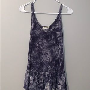 Blue Tie-Dye Tank Top